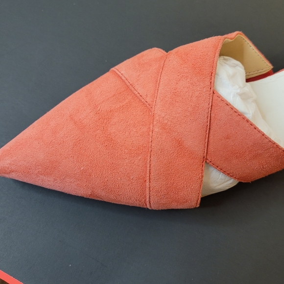 NWOT Franco sarto Nita Suede Pointed Toe Silp On Mules 7.5 - Picture 7 of 11